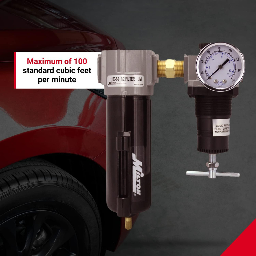 1108 1/2" Filter and Regulator Duo, Black