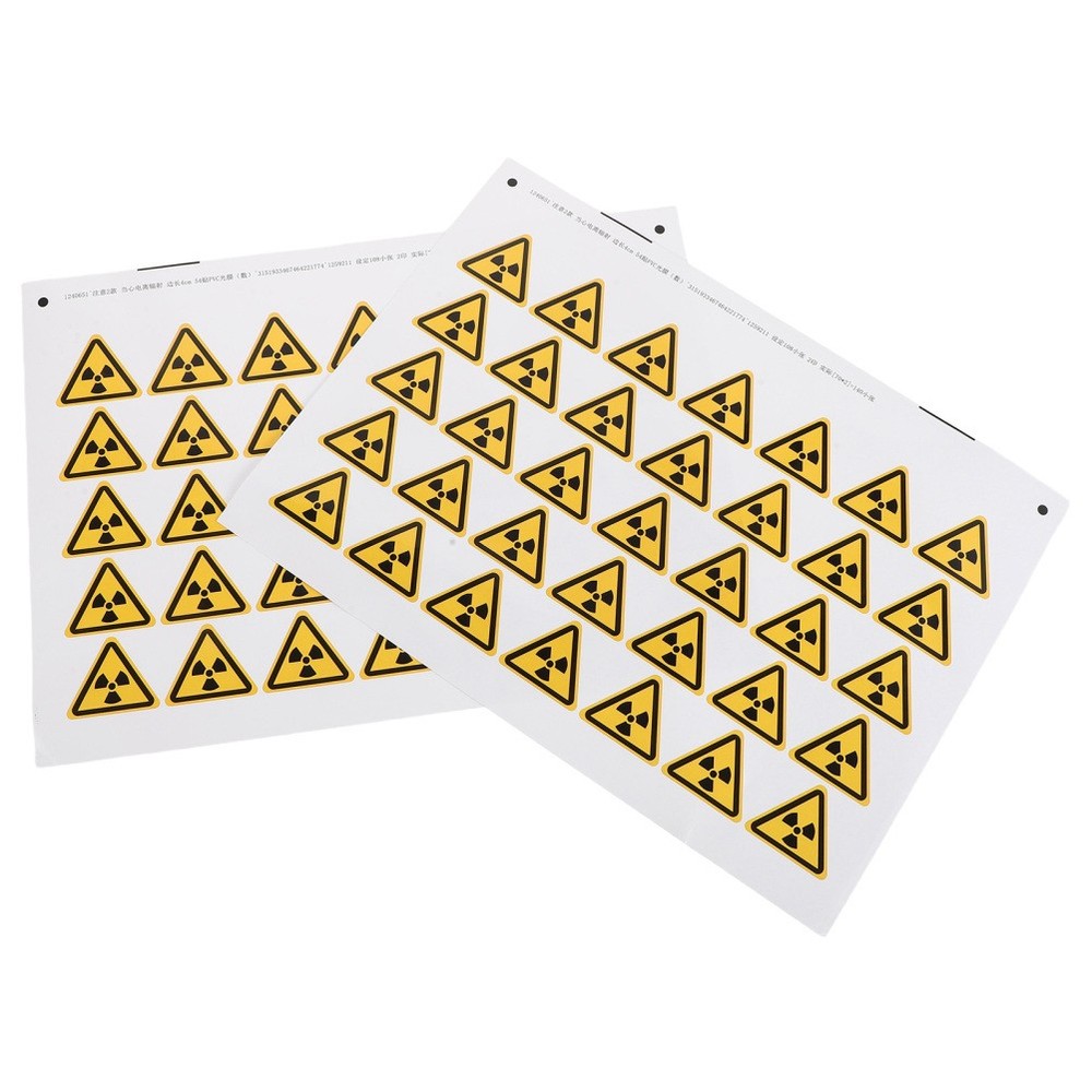 54 Pcs Warning Sign Laser Cautious Decals Do Not Touch Stickers