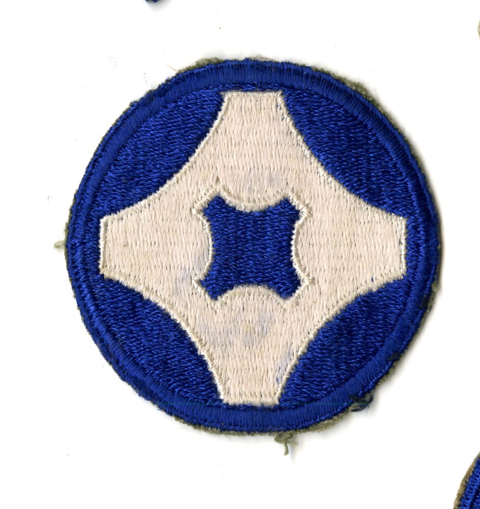 4th Service Command White Back Patch WWII Vintage Southern States