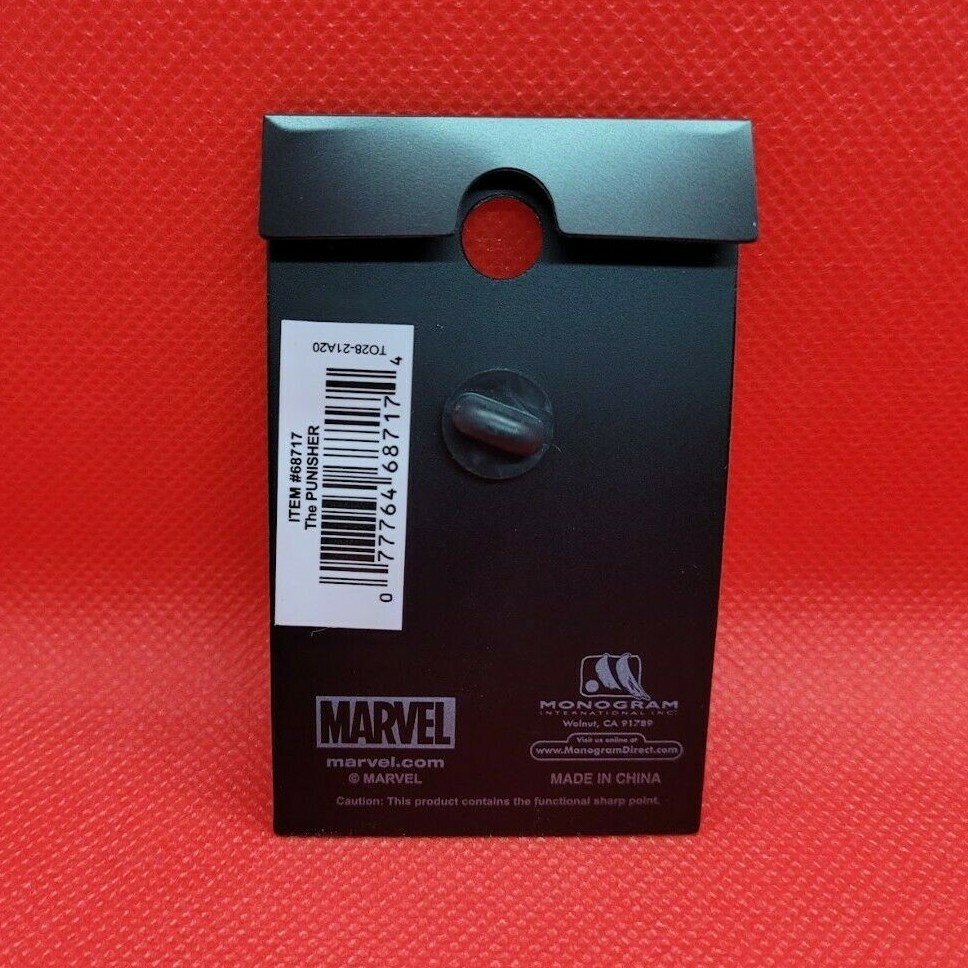 Marvel Comics The Punisher Logo Pewter Lapel Pin. New.
