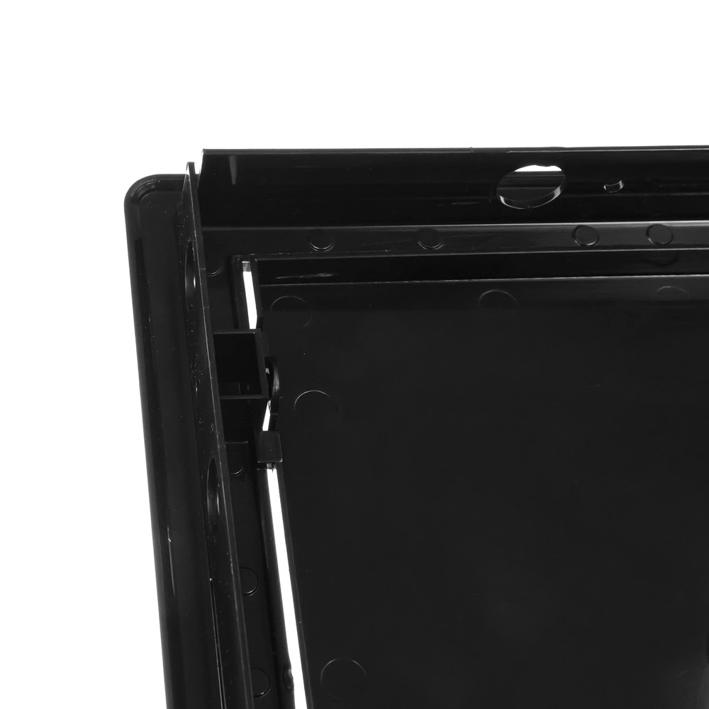 8" x 8" Black Plastic Access Panel. Service Shaft Door Panel. Plumbing, Elect...