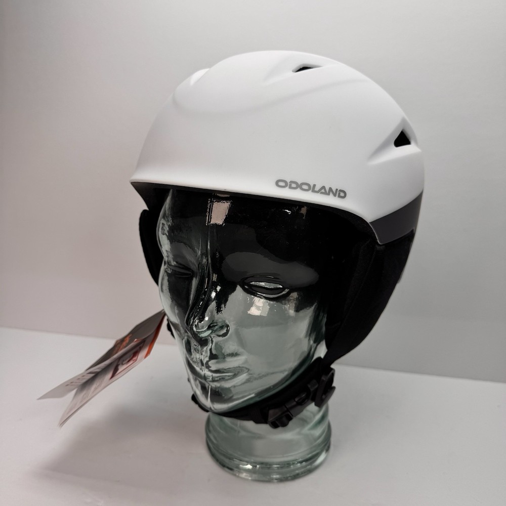 New Odoland Snowboard, Ski, Sled Helmet White Adjustable Size Medium NWT