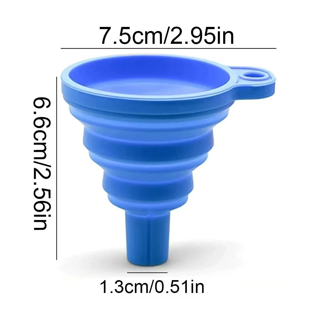 Foldable Car Engine Funnel Silicone Liquid Funnel Washer Engine Oil Petrol