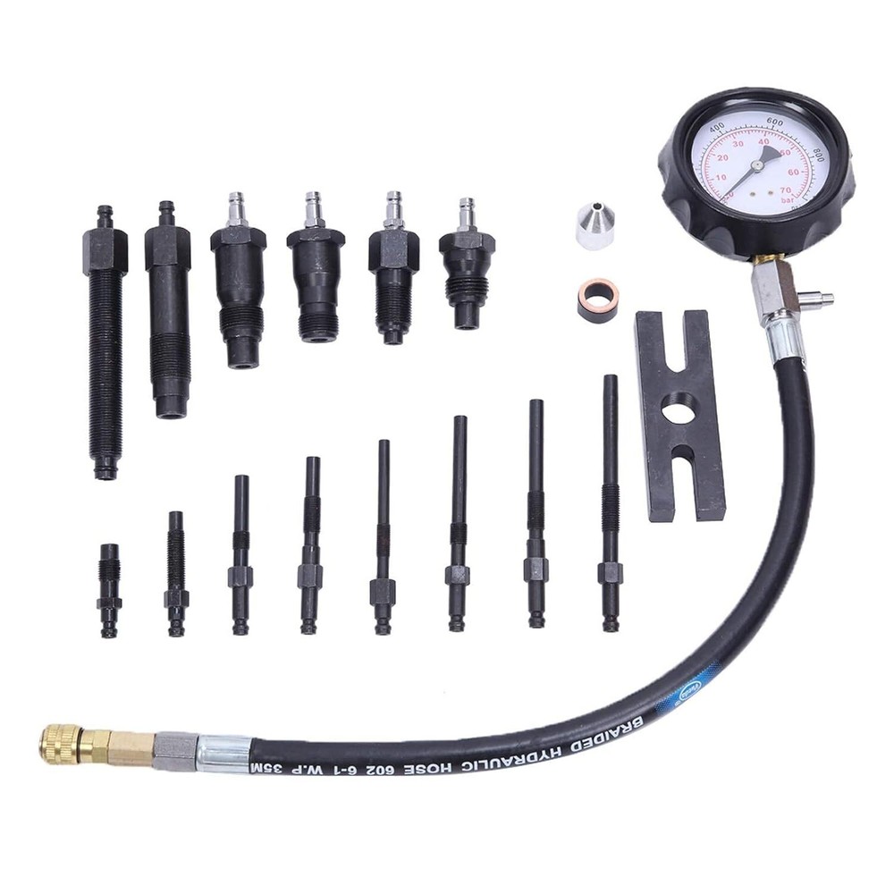 Diesel Engine Cylinder Compression Tester Pressure Test Tool Kit Direct Indirect