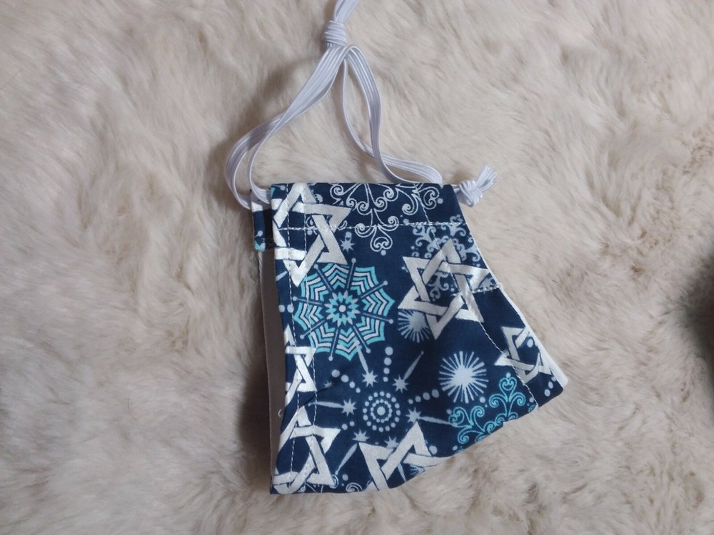 Hanukkah Cotton Face Mask Small