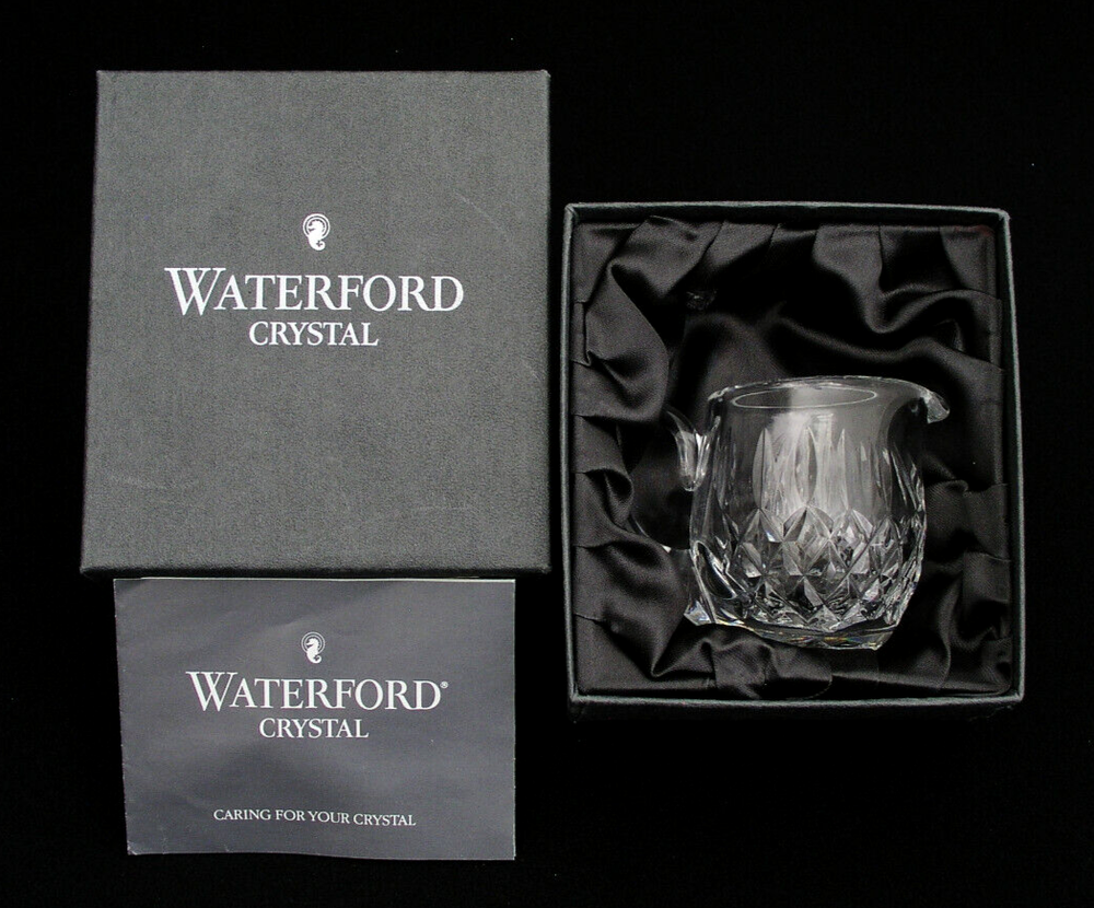 WATERFORD CRYSTAL 2 5/8" MINI CREAMER w/ ORIGINAL BOX & INSERT
