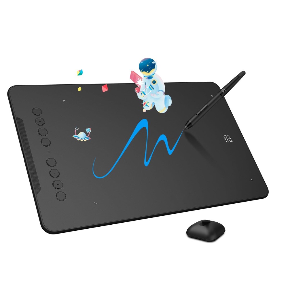 Updated Deco 01 V3 Drawing , 16384 Pressure Sensitivity, 8 Custom Shortcuts, ...