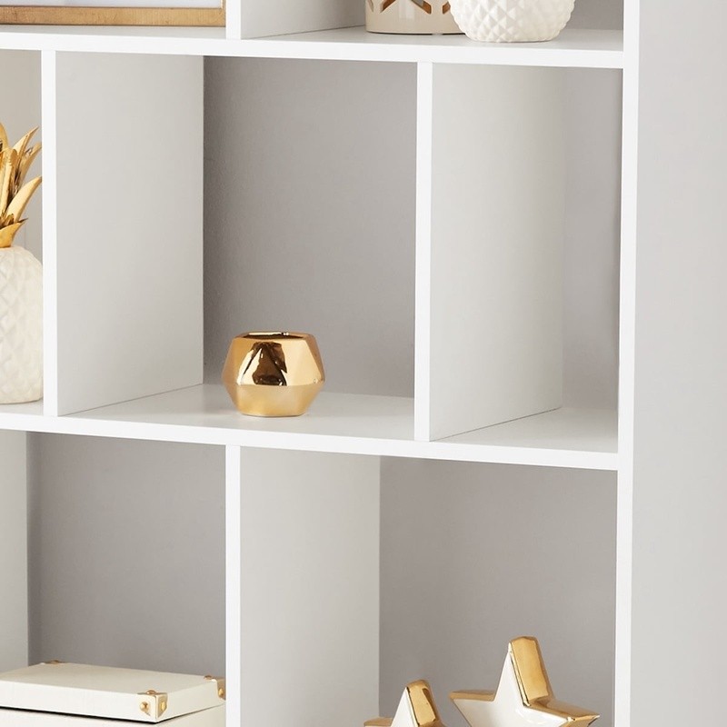 Modern 12-Cube Bookcase Vertical Shelving Storage Unit Open Back Organizer New