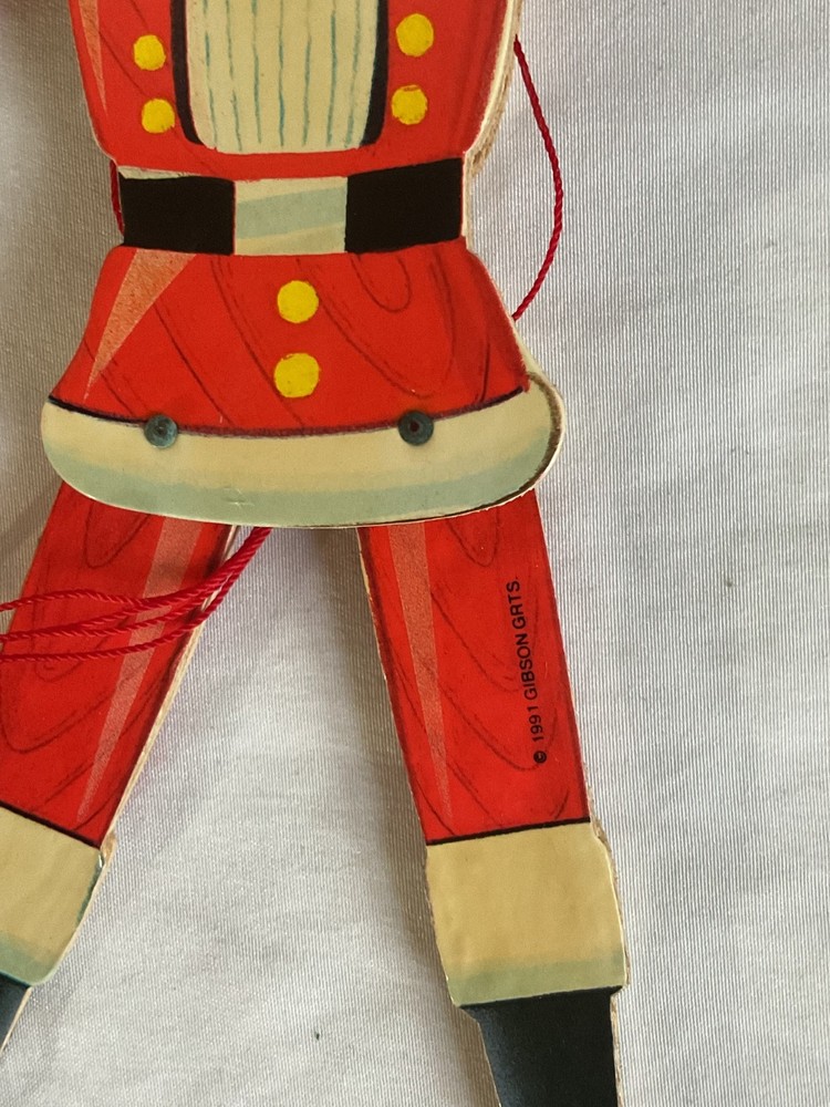 Italian Wood Pinocchio Jumping Jack Pull String & Nutcracker pull string toy