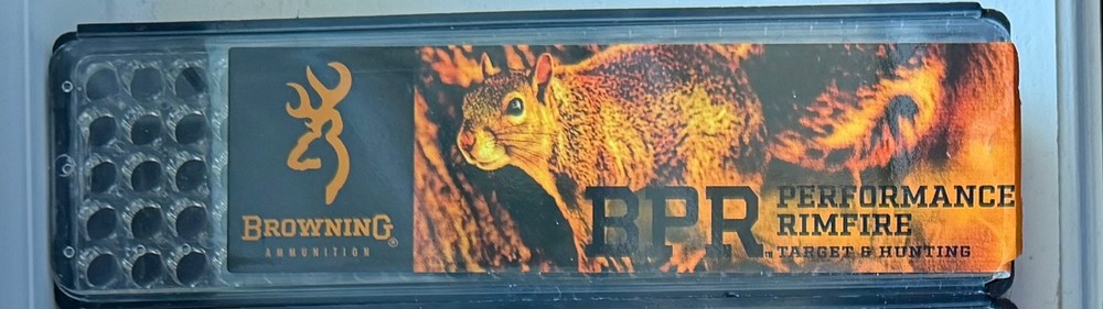 Browning BPR Performance Rimfire No Ammo EMPTY Box Case Holder Container