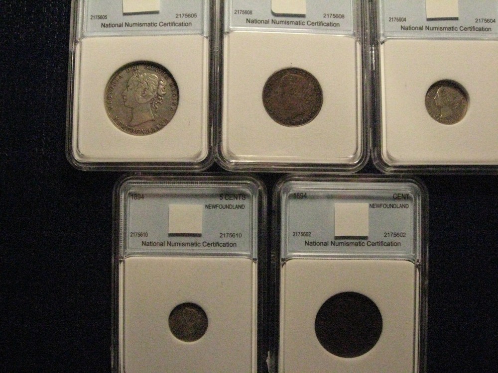 1894 Newfoundland coin set
