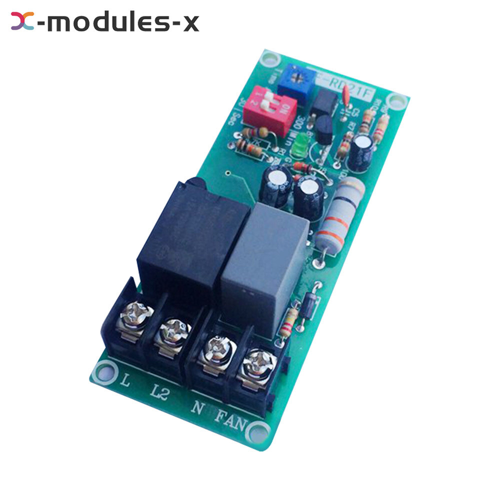 AC100-220V Adjustable Timer Control Relay Module Board For Delayed Fan Shutdown