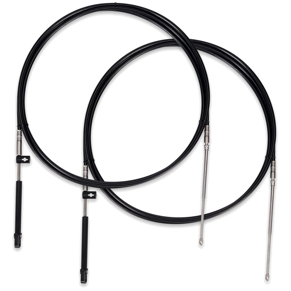 Replacement Throttle and Shift Cables for Marine Force Engines, 15ft 2-Pack