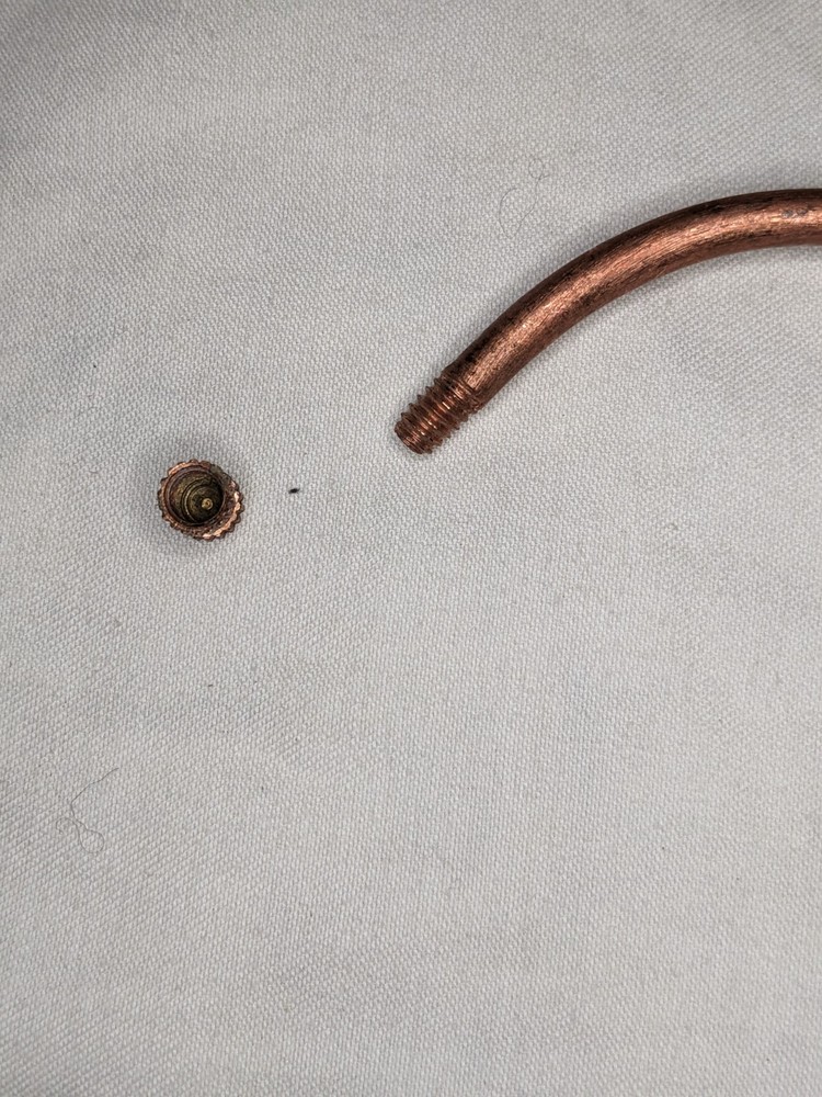New Solid Copper Hammered Rain Chain Cup Replacement Part Cup + Hardware
