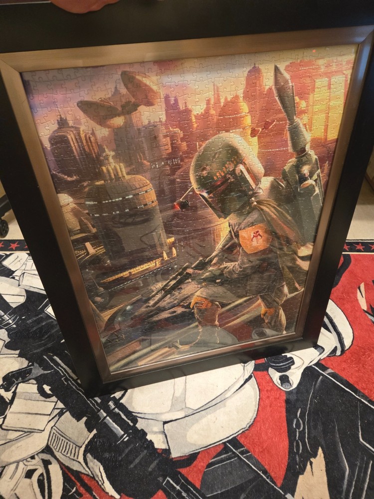boba fett puzzle picture frame
