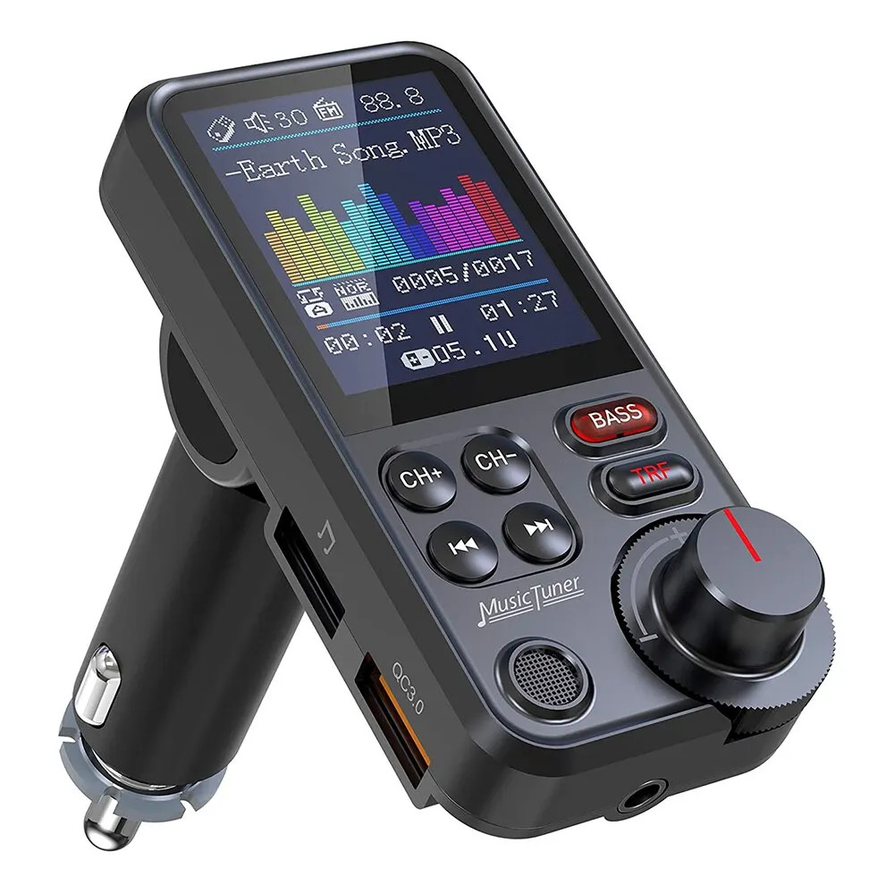 Wireless Car Bluetooth FM Transmitter Aux Supports Music Player