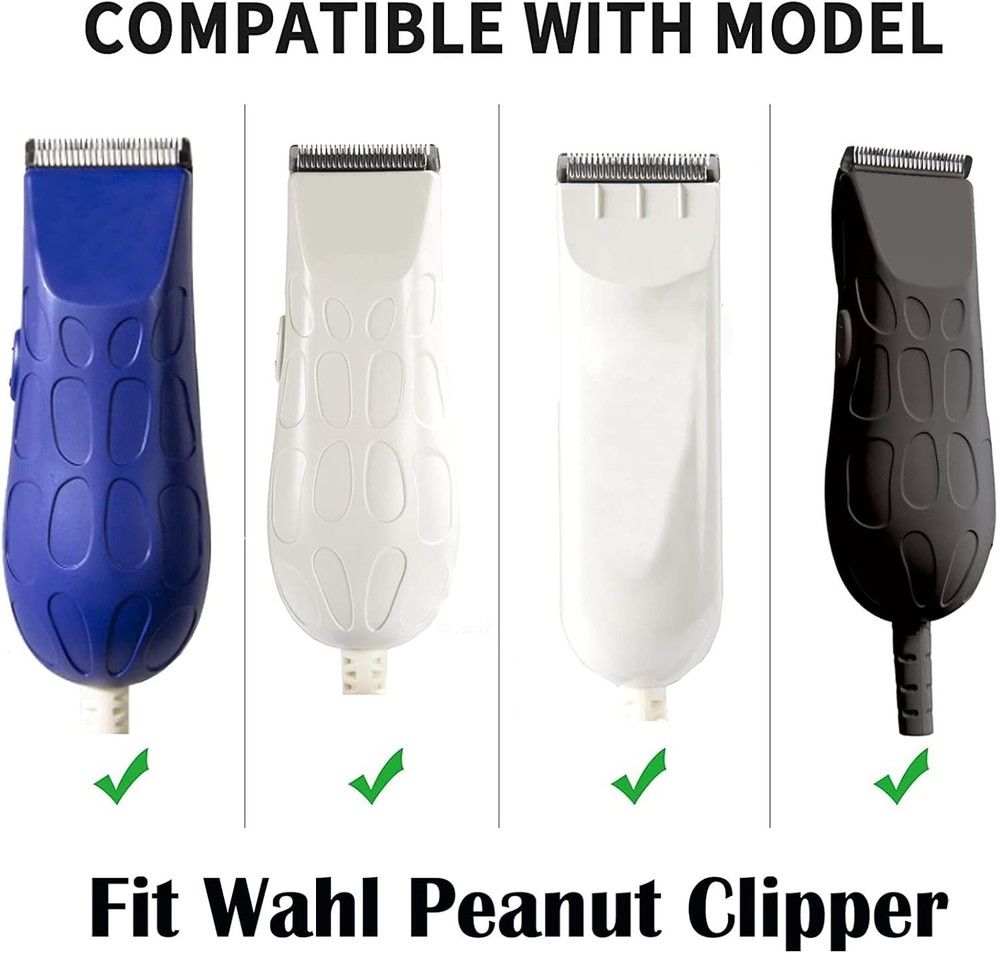 2PCS White Professional Clippers/Trimmers Snap On Replacement Blades Compatib...