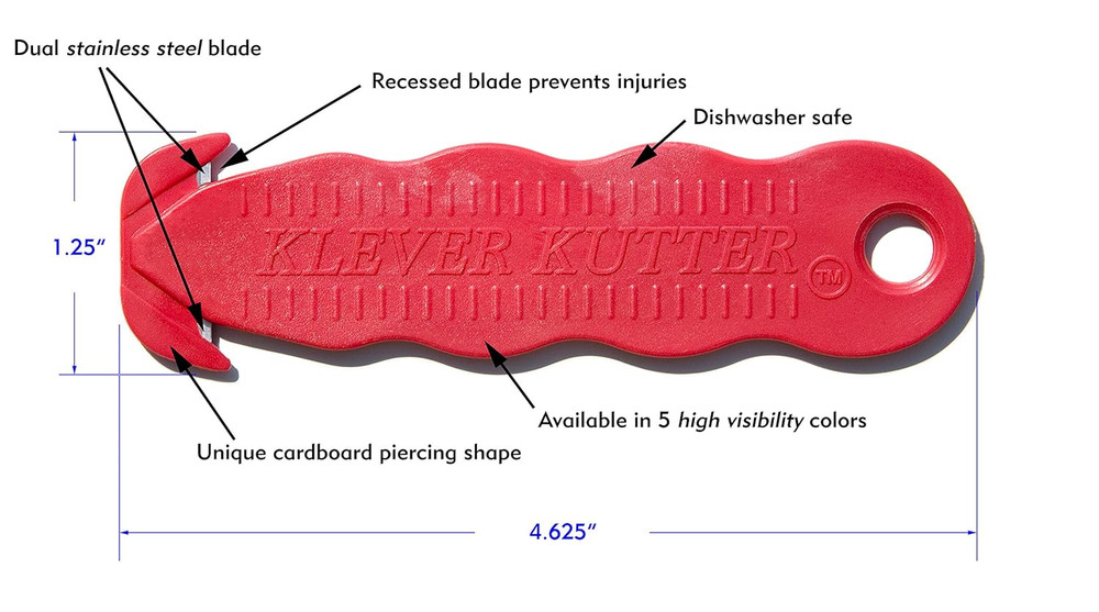 Box Cutter, , 100/Pack, Assorted (KLEVER - 100/PACK MIX)