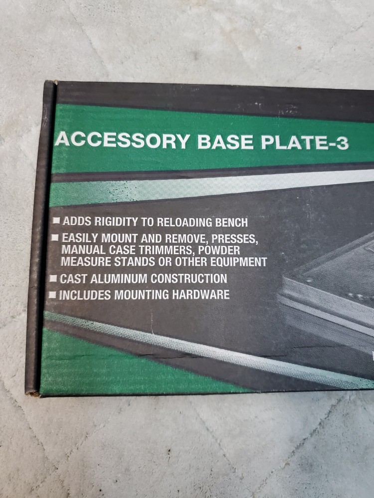 RCBS 09282 Accessory Base Plate-3 Reloading Bench Mounting Plate ,NEW