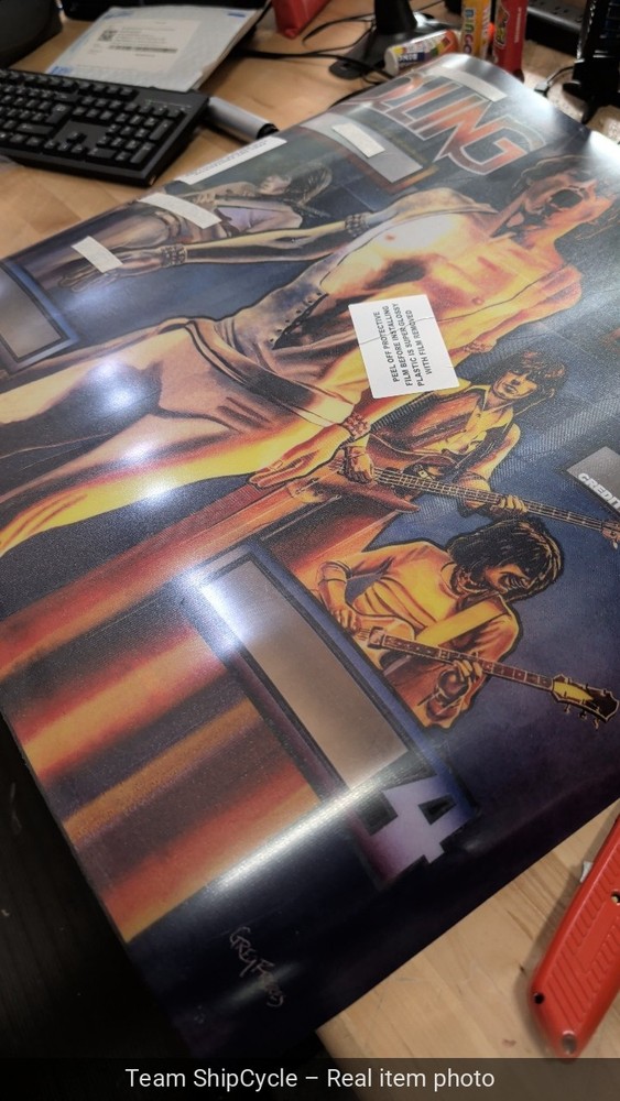 Bally Rolling Stones Pinball Machine Translite Backglass G2U