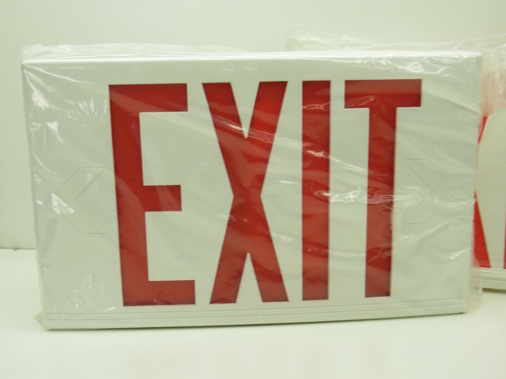 Exitronix VEX/U/BP/WB/WH Emergency LED Exit Light with Battery Back-Up 120/277V