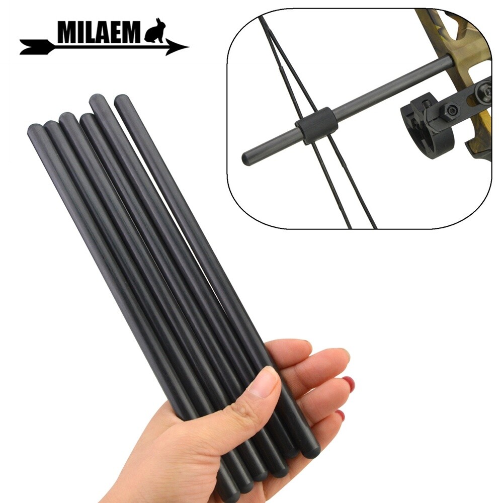 Compound Bow String Stabilizer Carbon Suppressor Rod Silencer Archery Hunting