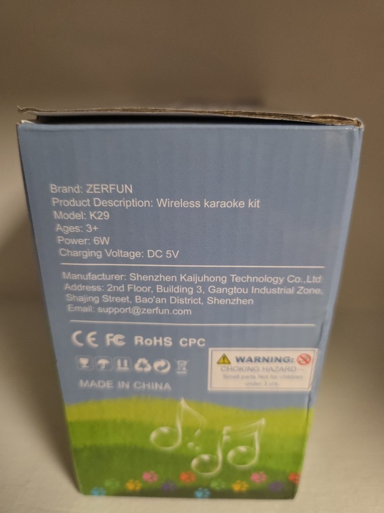 Zerfun Mini Karaoke Machine Includes 2 Mics