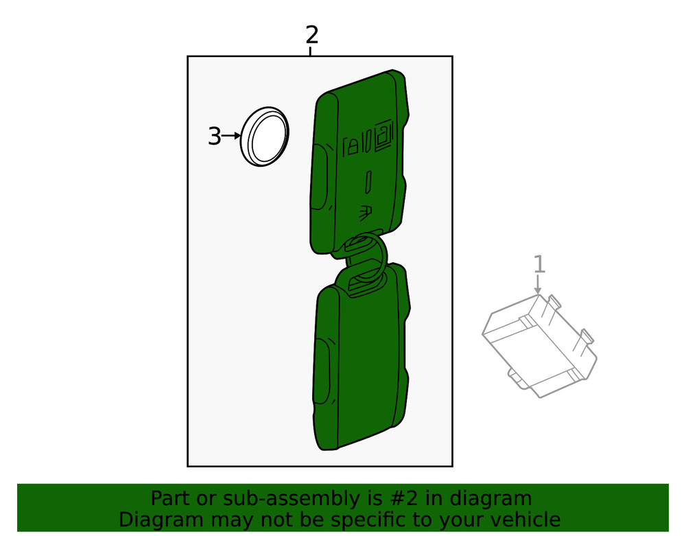 Genuine GM Remote Control Door Lock Transmitter 84540865