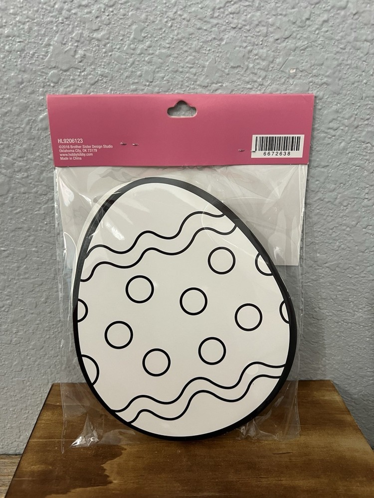 Design Studio egg line art Easter crafts 24 pieces