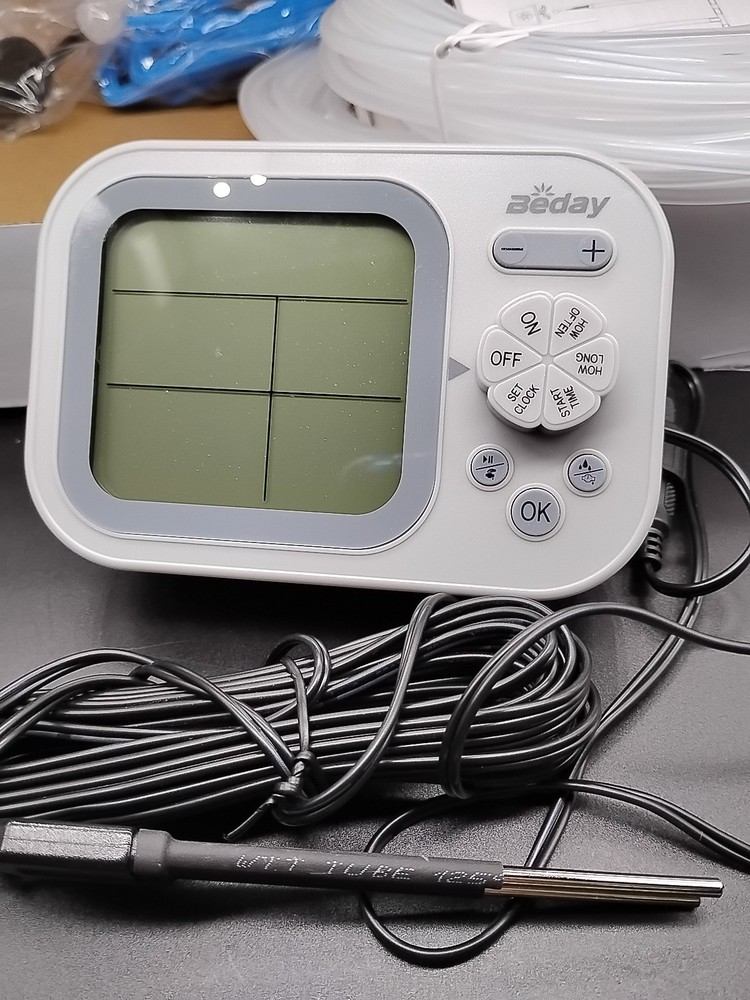 Beday Automatic Drip Irrigation System White W/Humidity Detection And Timer 2 Pk