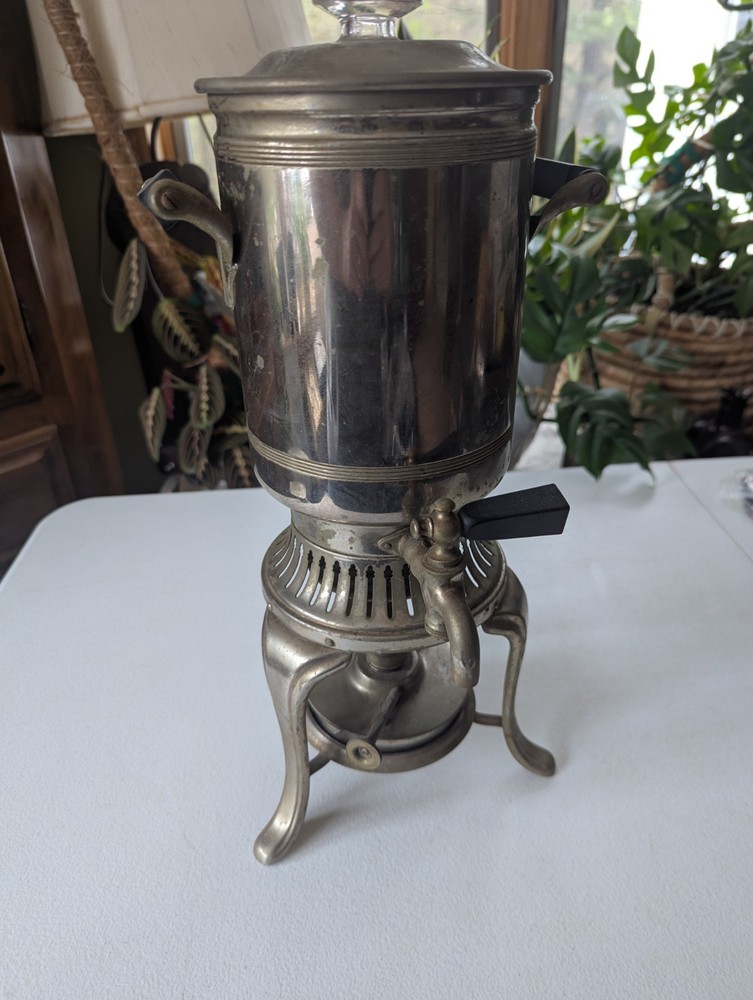 Antique, Victorian style coffee maker with warmer