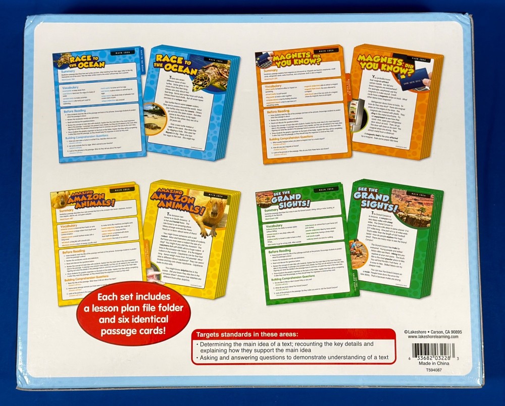LAKESHORE HIGH-INTEREST INTERVENTION READING FOLDERS MAIN IDEA GR. 2-3