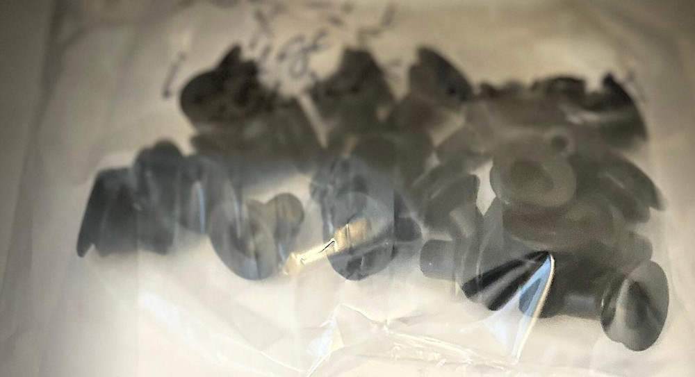 Large Black Bellows suction cups, pack of 25 pieces