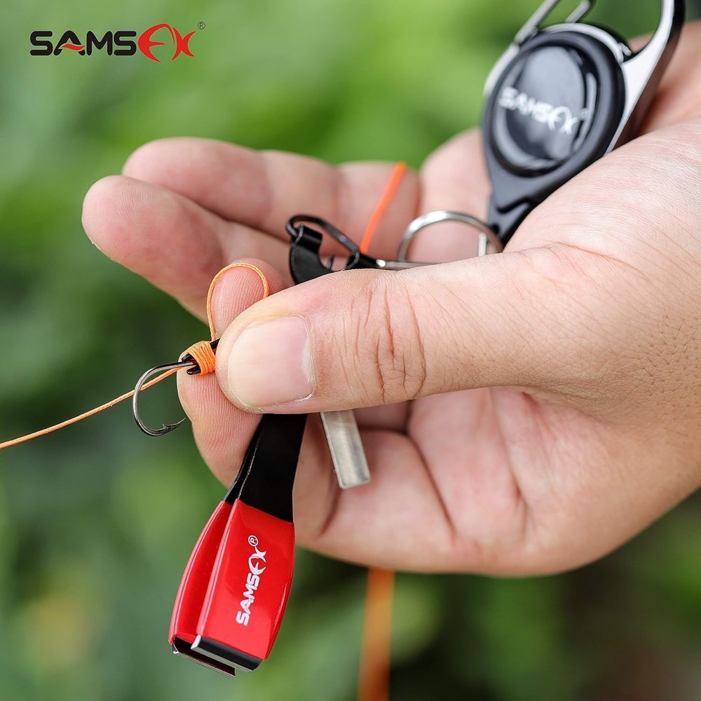 Multi-Function Fishing Knot Tying Tool Set with Clippers Retractor and Access...
