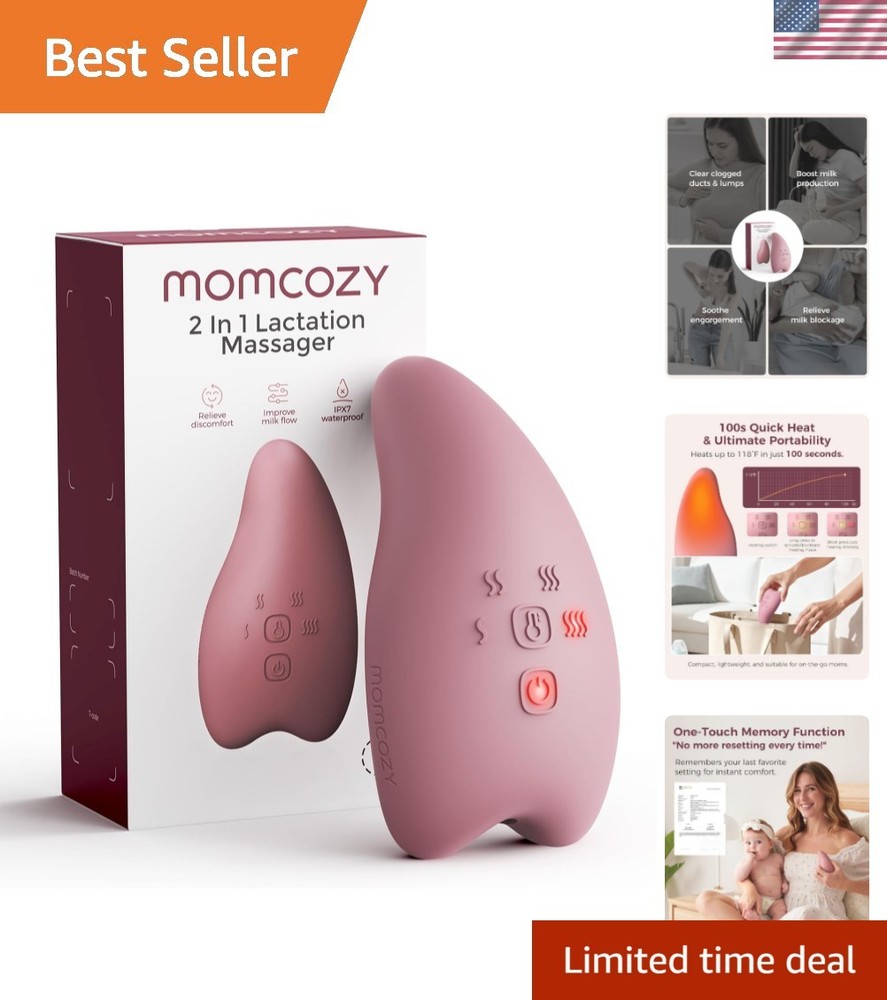 Efficient A1Pro Lactation Massager - Smart Memory & 8 Vibration Modes for Moms