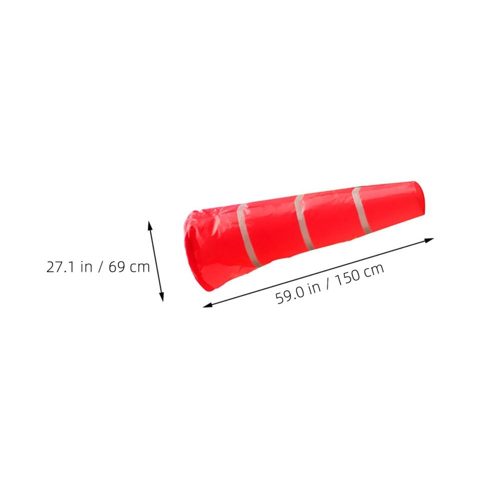 1Pc Reflective Windsock Gardening Wind Cone Outdoor Wind Direction Pouch (Red)