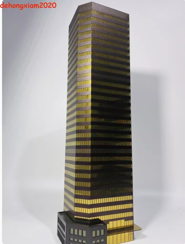 1/150 Building Model Office Building Scene Architecture Assembled Skyscraper