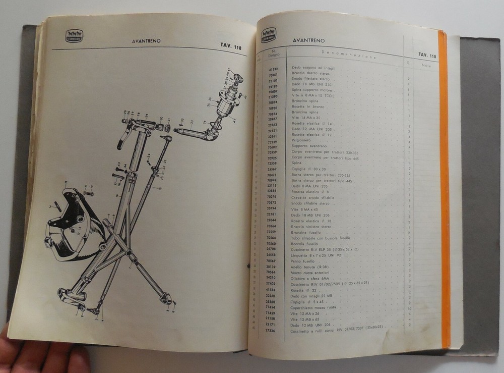 VINTAGE CARRARO 445 PARTS CATALOG