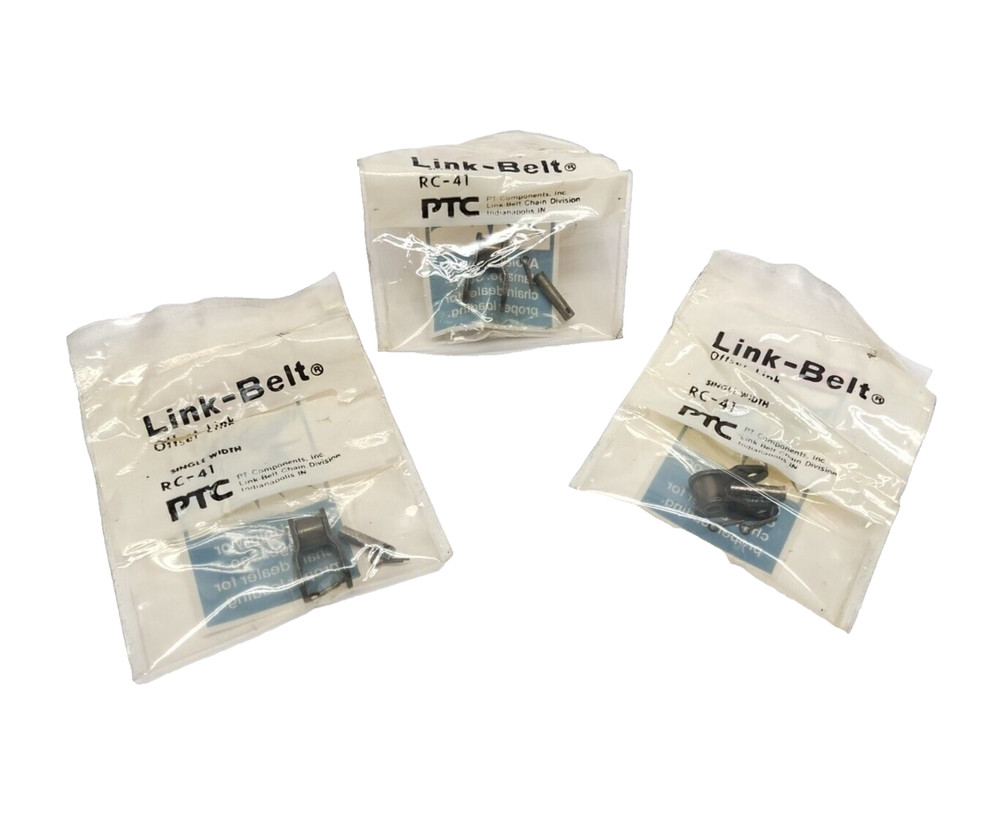 Link-Belt RC-41 Single Width Offset Link LOT OF 3