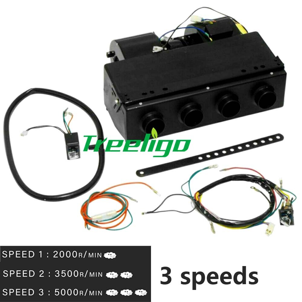 12V Air Conditioning Cool Only Under Dash Electric Compressor A/C Kit 12000 BTU