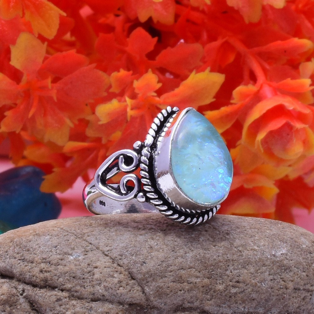 Triplet Opal Gemstone 925 Sterling Silver Handmade Ring All Size