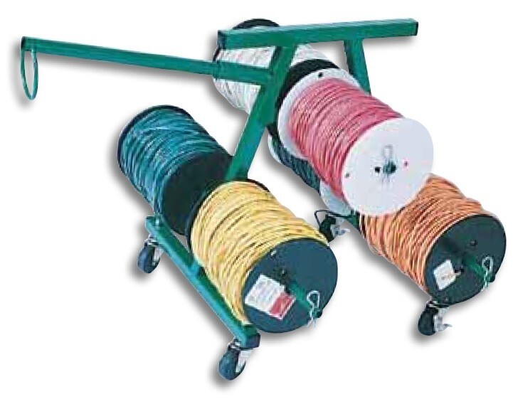 Greenlee 906 Wire Caddy with Caster and Wire Guide Deluxe Wire Caddy