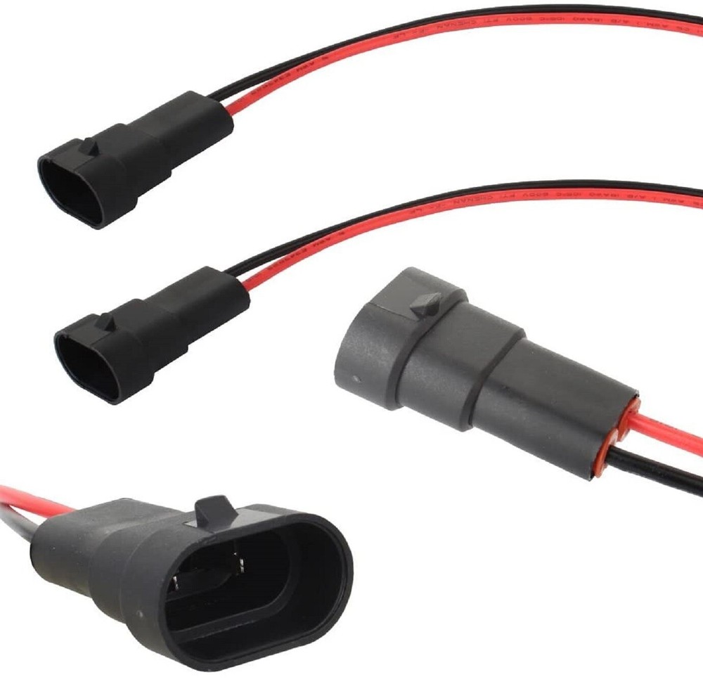 Extension 3ft Ceramic H4352 Wire Harness Head Light High Beam Replacement Socket