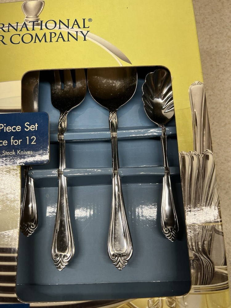 International Silver Co 100 Piece Set Dennison Flatware Serv For 12 NEW