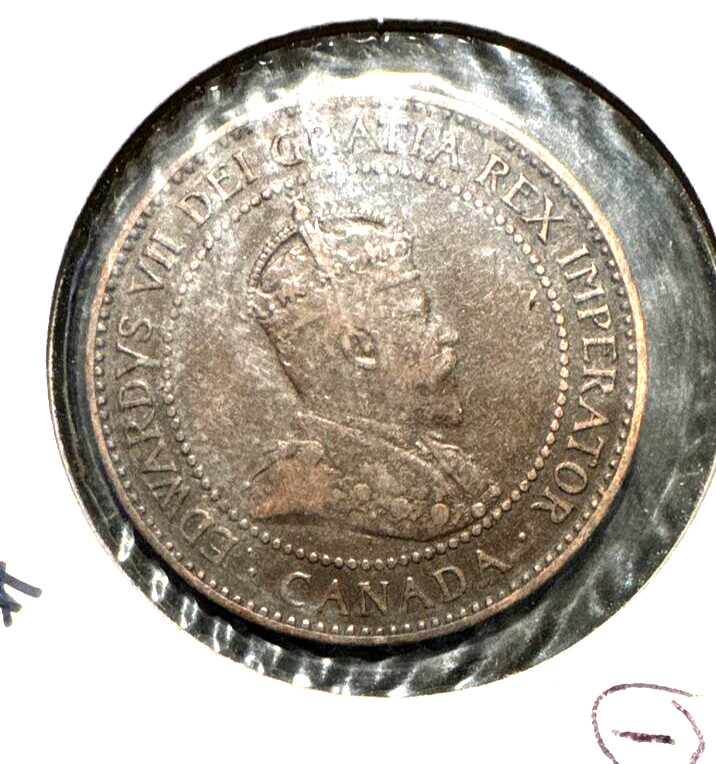 Canada 1907 H large cent KM 8 VF+ (1)