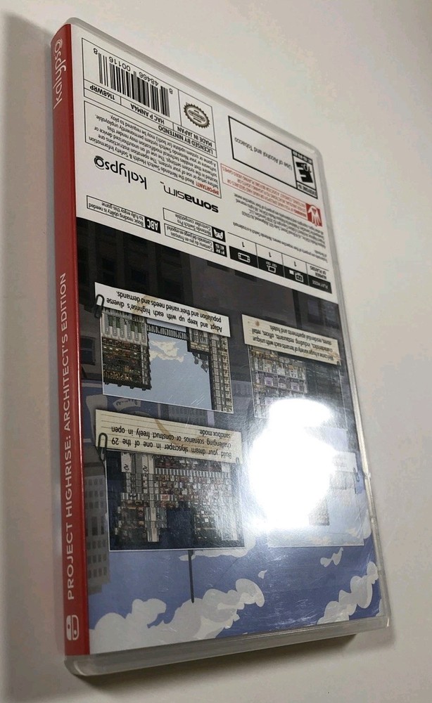 CASE ONLY NO GAME: Project Highrise Architects Edition (Nintendo Switch) READ!!