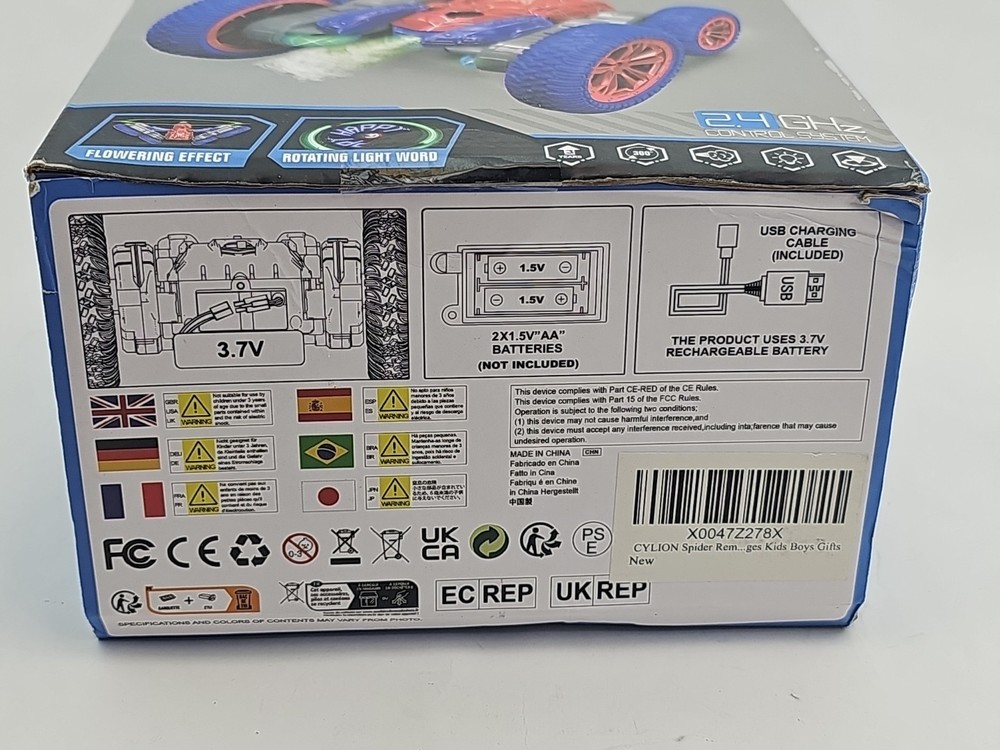 spider Dance Stunt remote control car w/ deformation spray