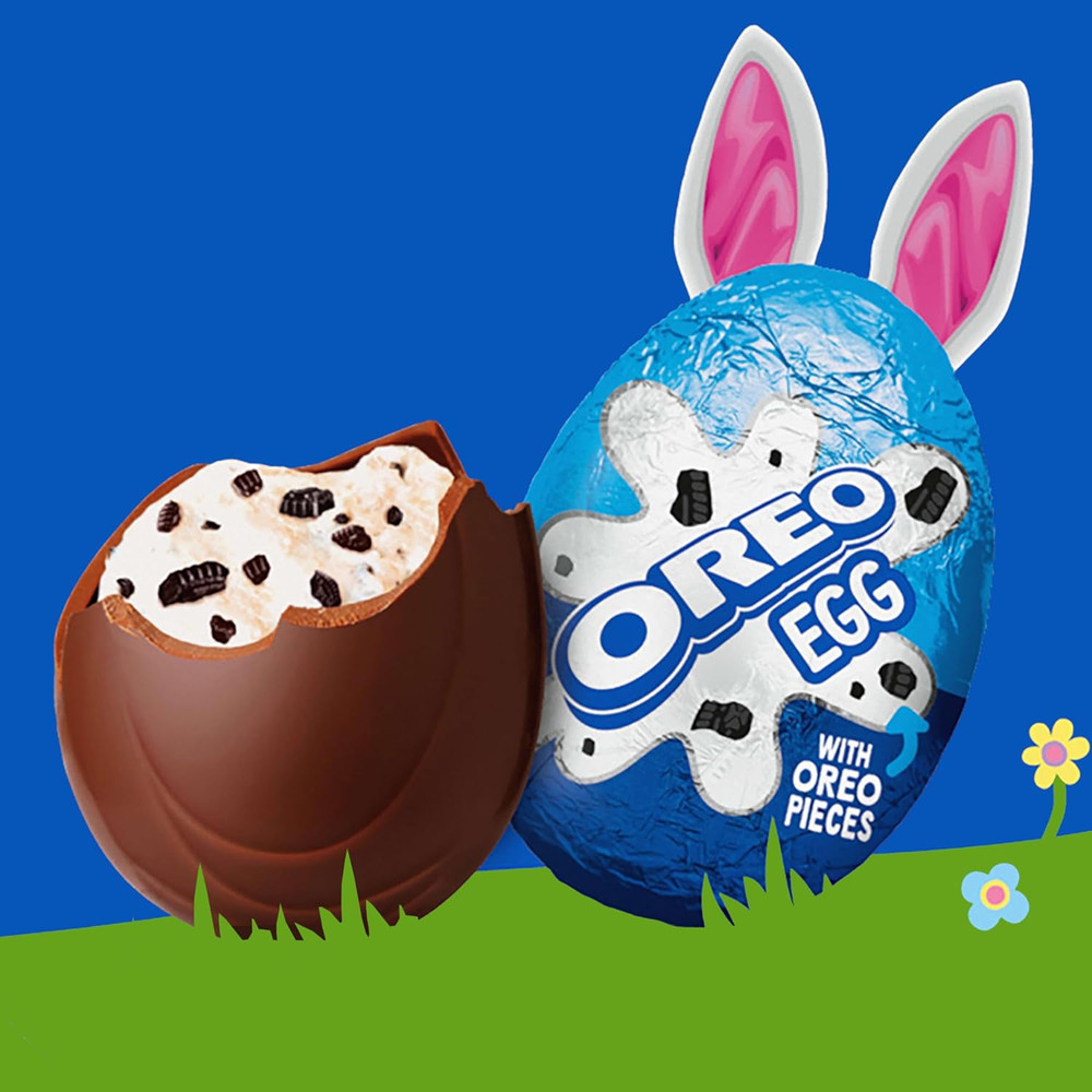 OREO Creme Filled Chocolate Candy Easter Egg, Bulk Easter Candy, 48 - 1.09 Oz Eg