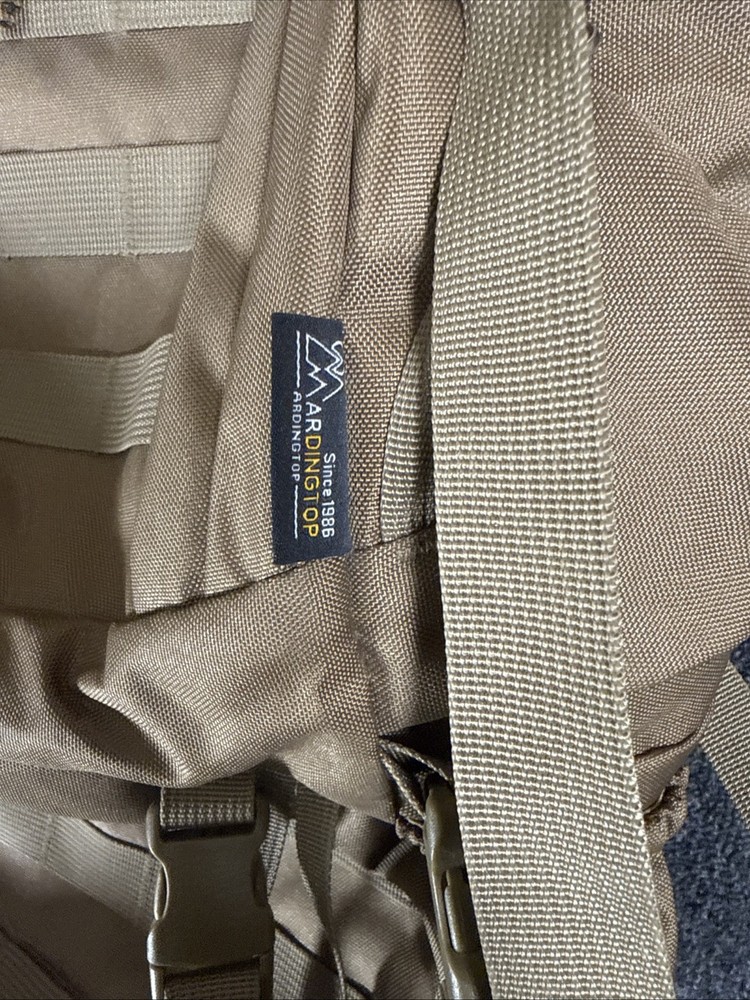 Mardingtop 75L Military Internal Frame Backpack, Khaki