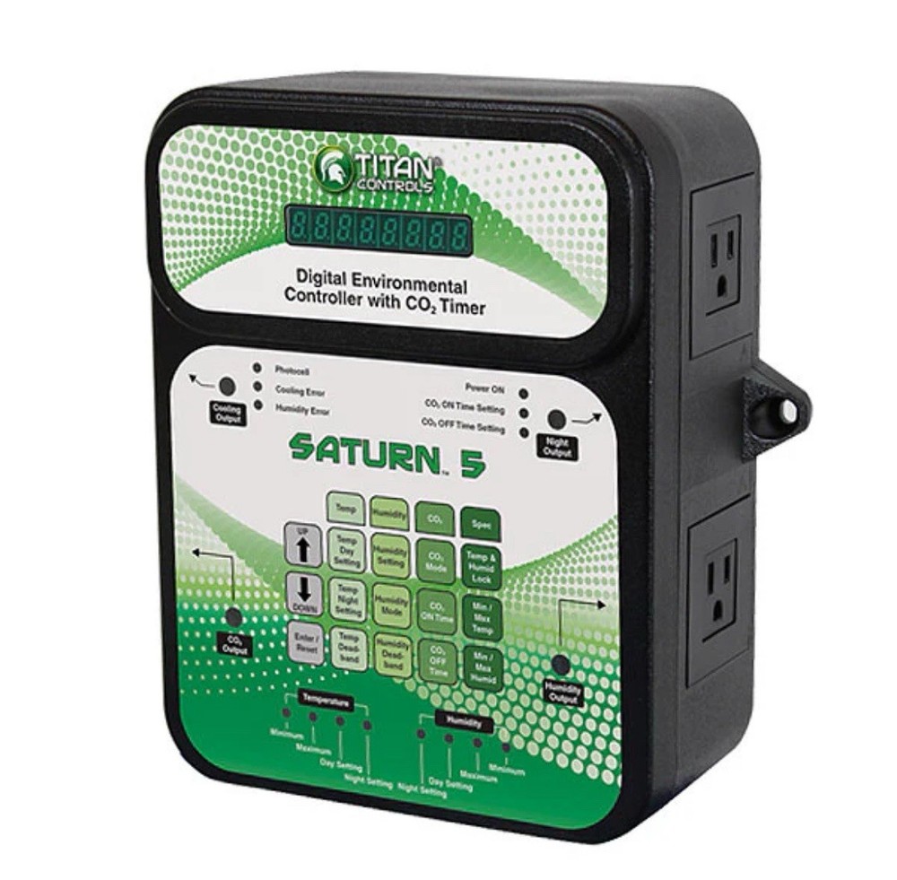 Titan Controls Saturn 5 Digital Environmental Controller With CO2 Timer